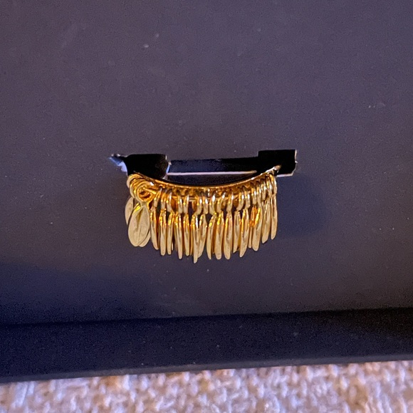 J.Crew 14k Gold-plated Leaf Fringe Ring Feather Demi-fine - Picture 4 of 5